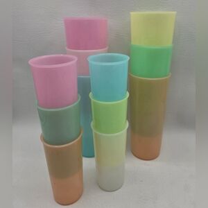 Tupperware Multicolor Stackable Tumblers